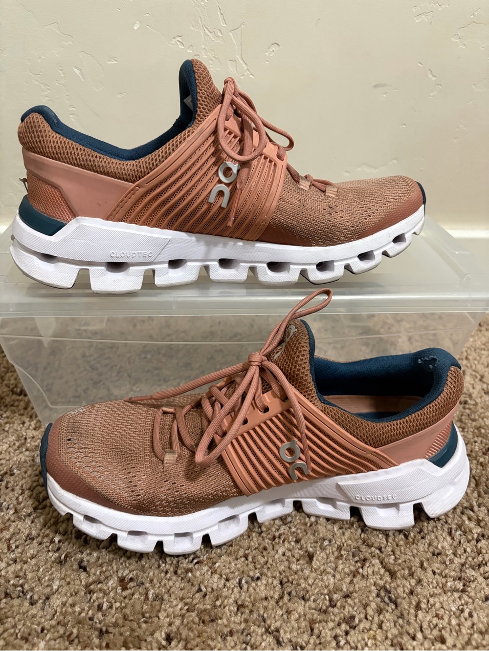 On Cloudswift Women's Size 6 Blush / Denim Running Sneakers Shoes Comfort - Picture 3 of 7